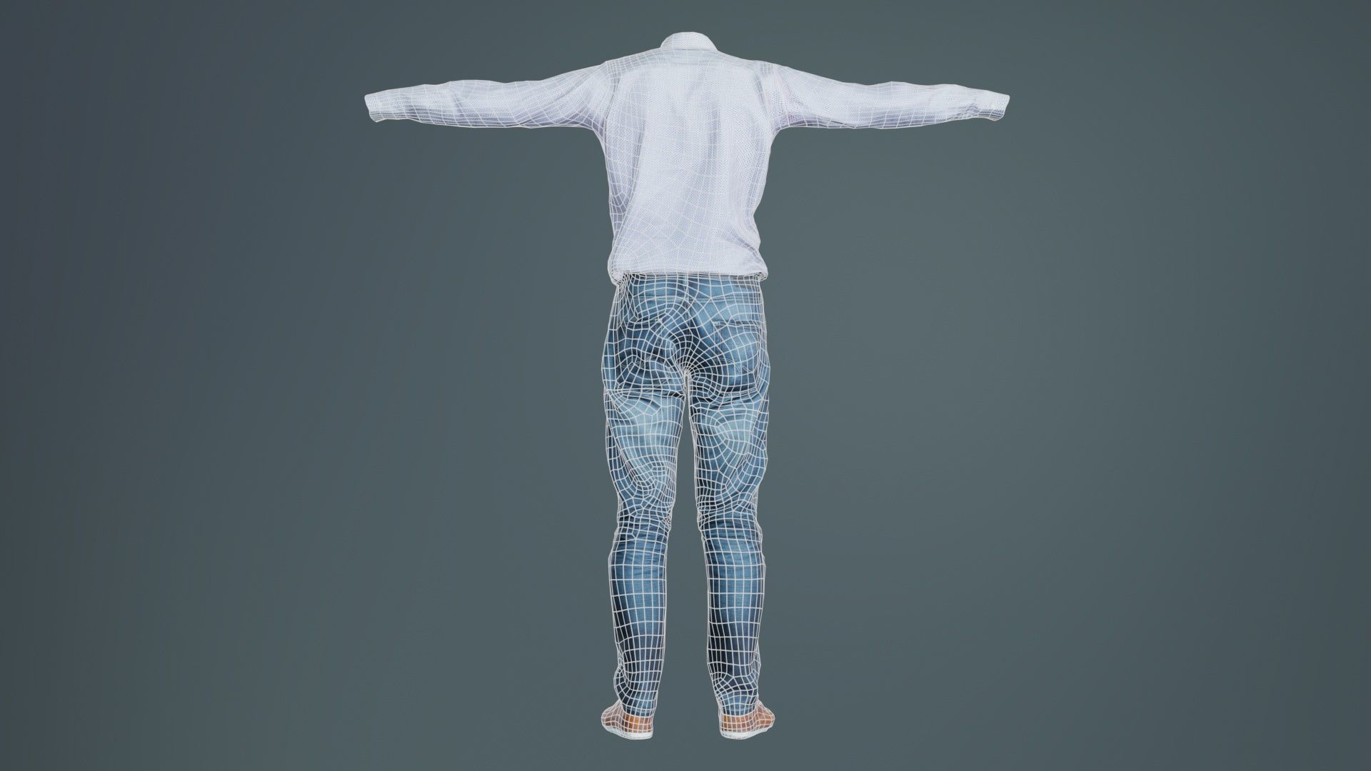 Business Costume 7 Low-poly 3D model_10