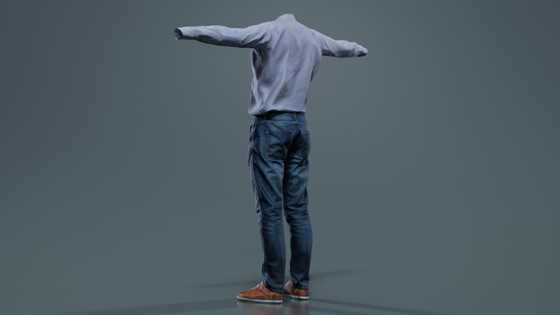 Business Costume 7 Low-poly 3D model_8