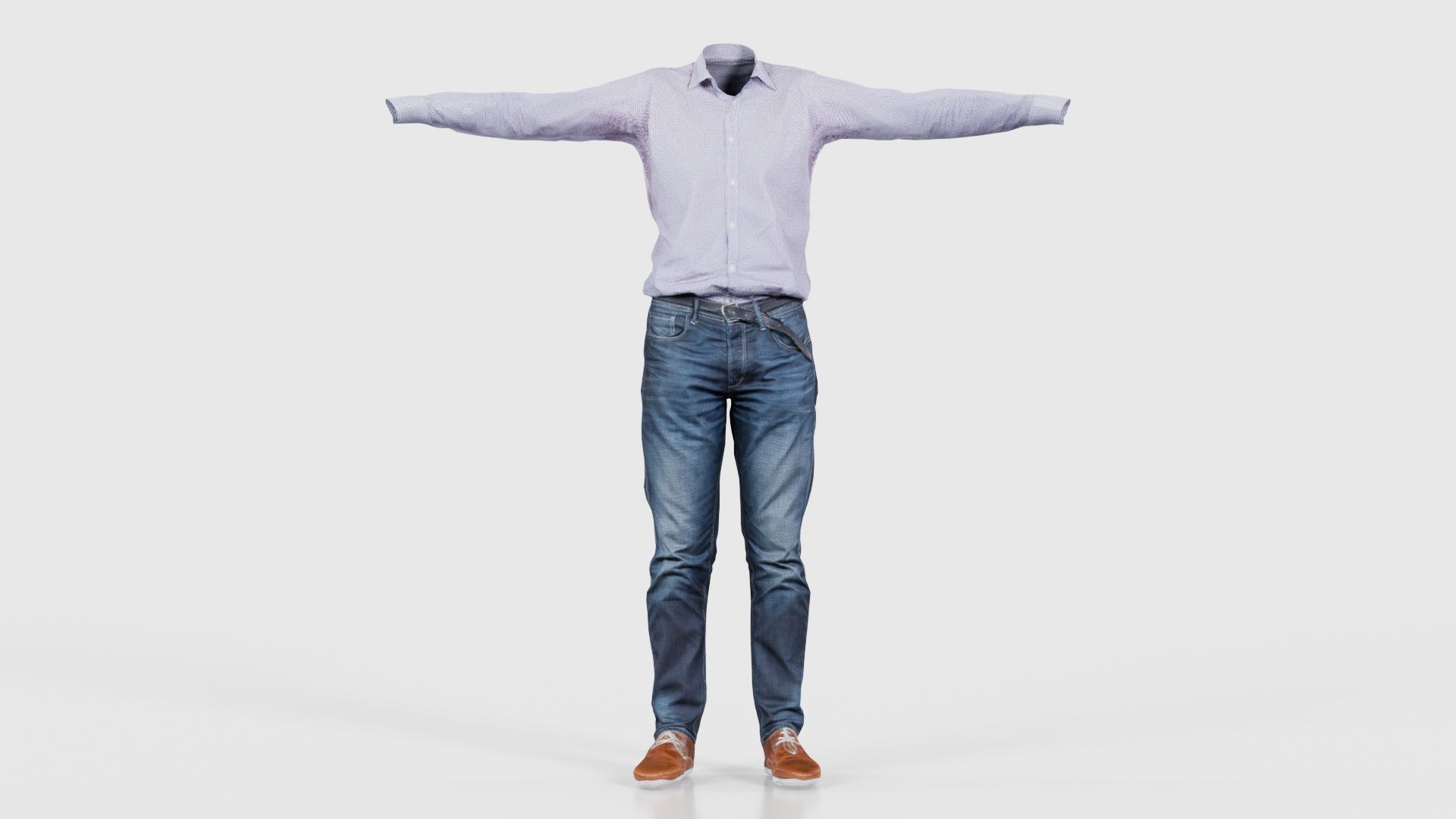 Business Costume 7 Low-poly 3D model_15