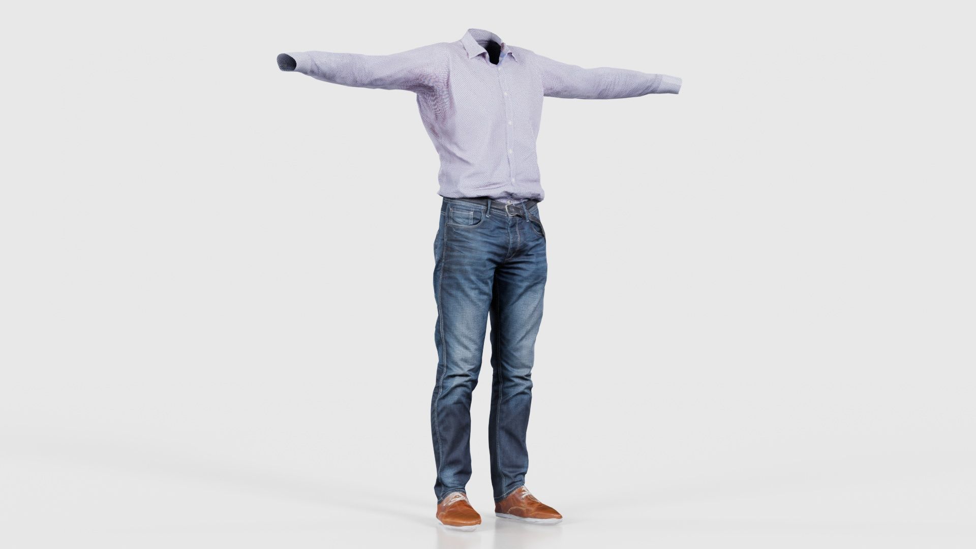 Business Costume 7 Low-poly 3D model_16