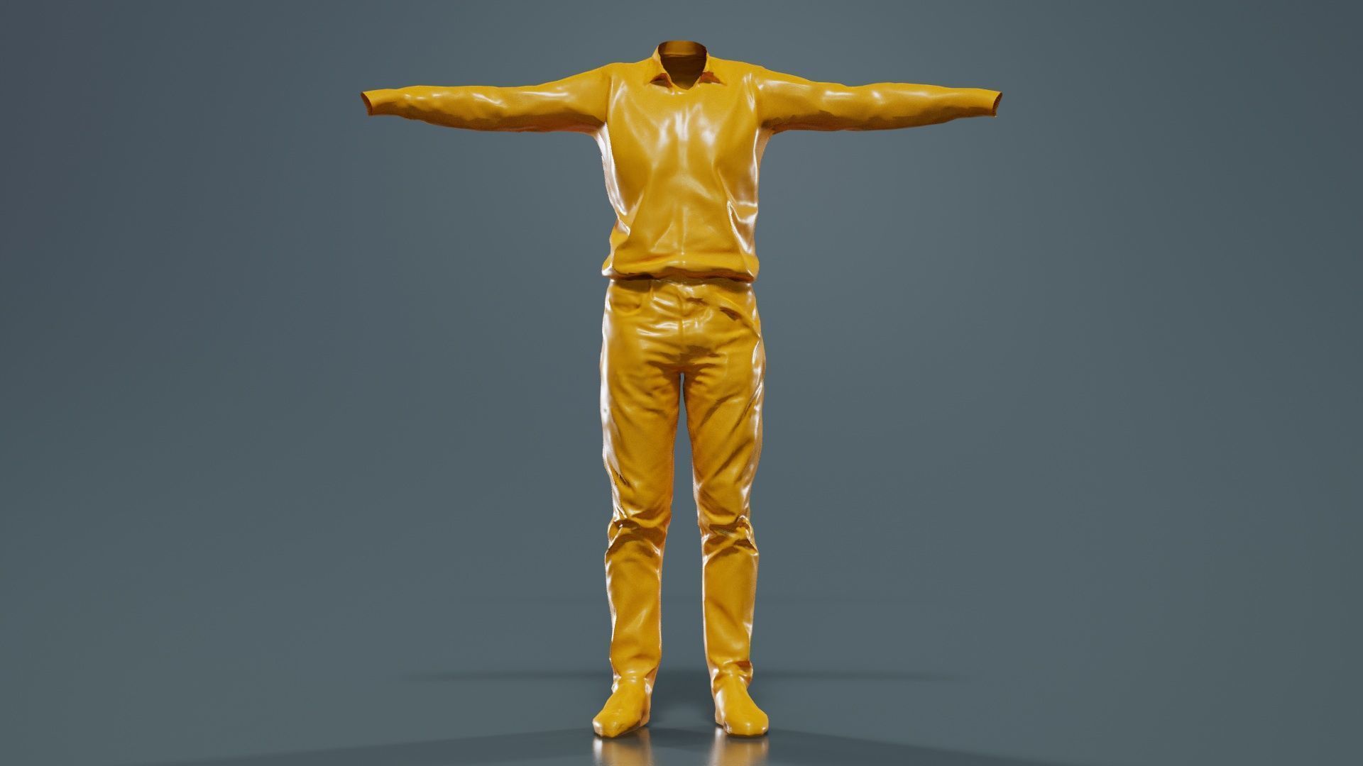 Business Costume 7 Low-poly 3D model_12