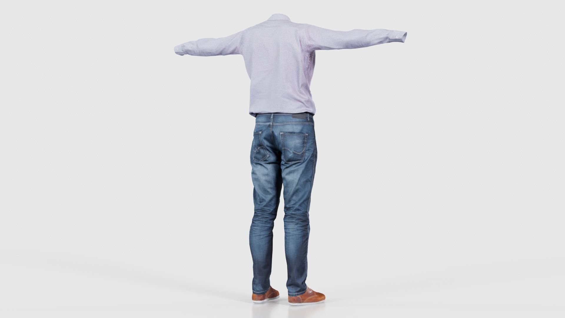 Business Costume 7 Low-poly 3D model_20