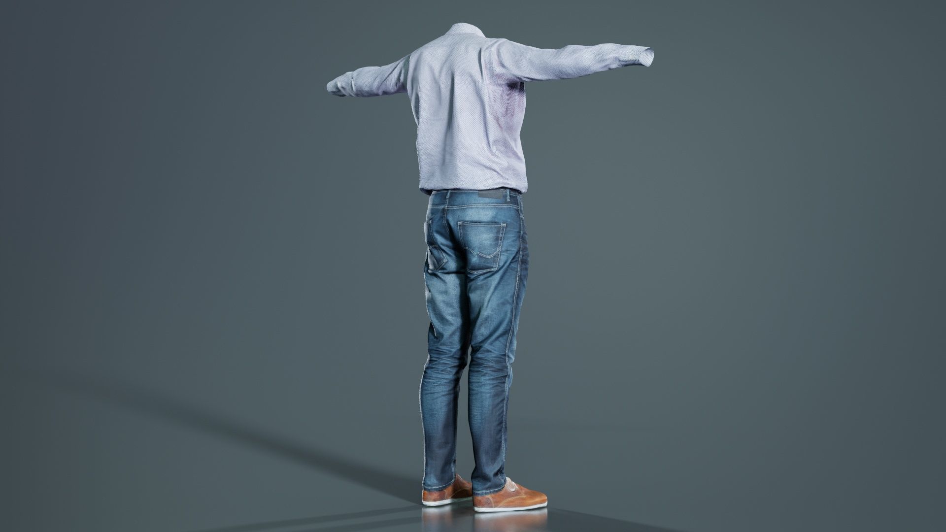 Business Costume 7 Low-poly 3D model_1