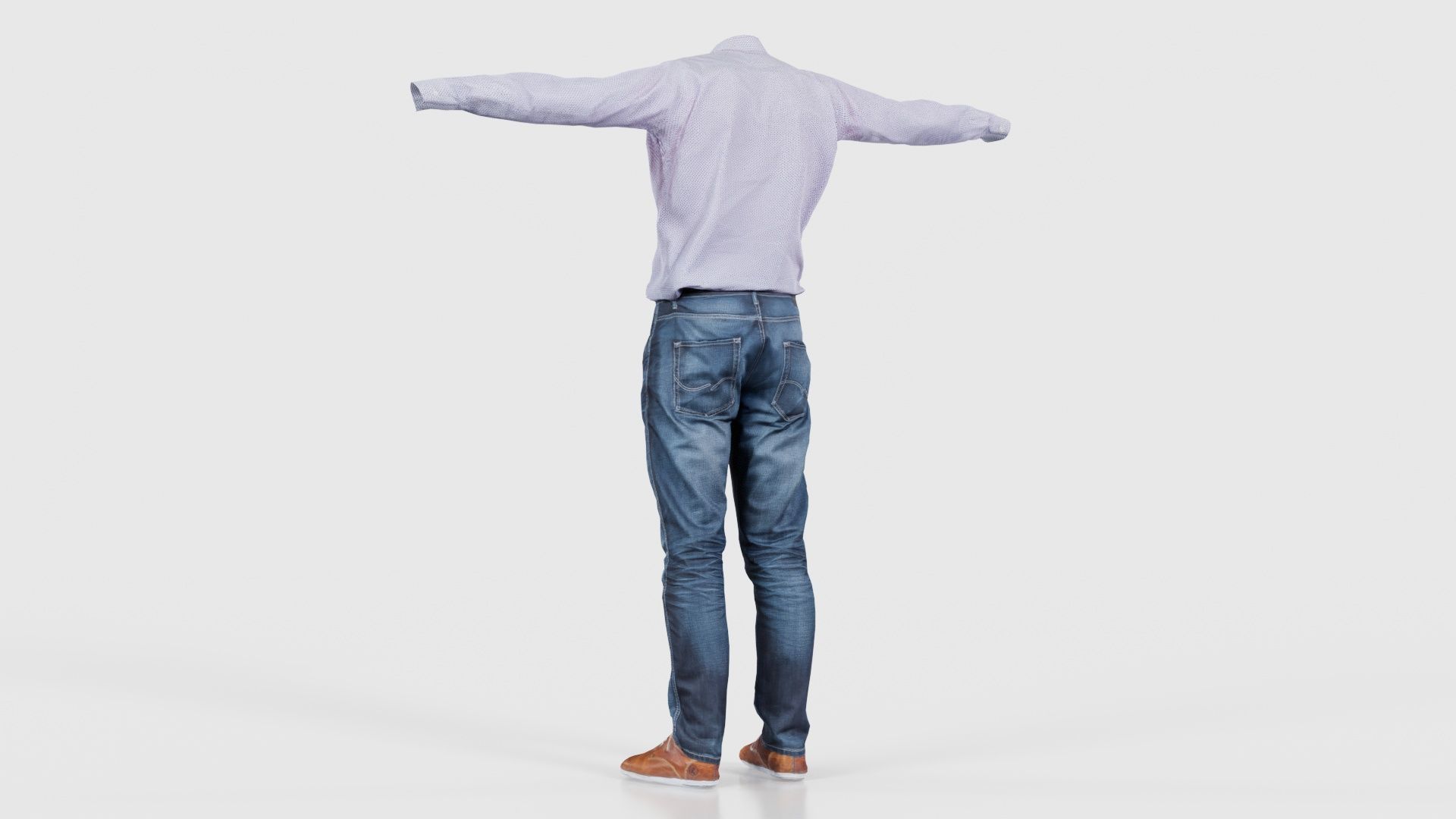 Business Costume 7 Low-poly 3D model_22