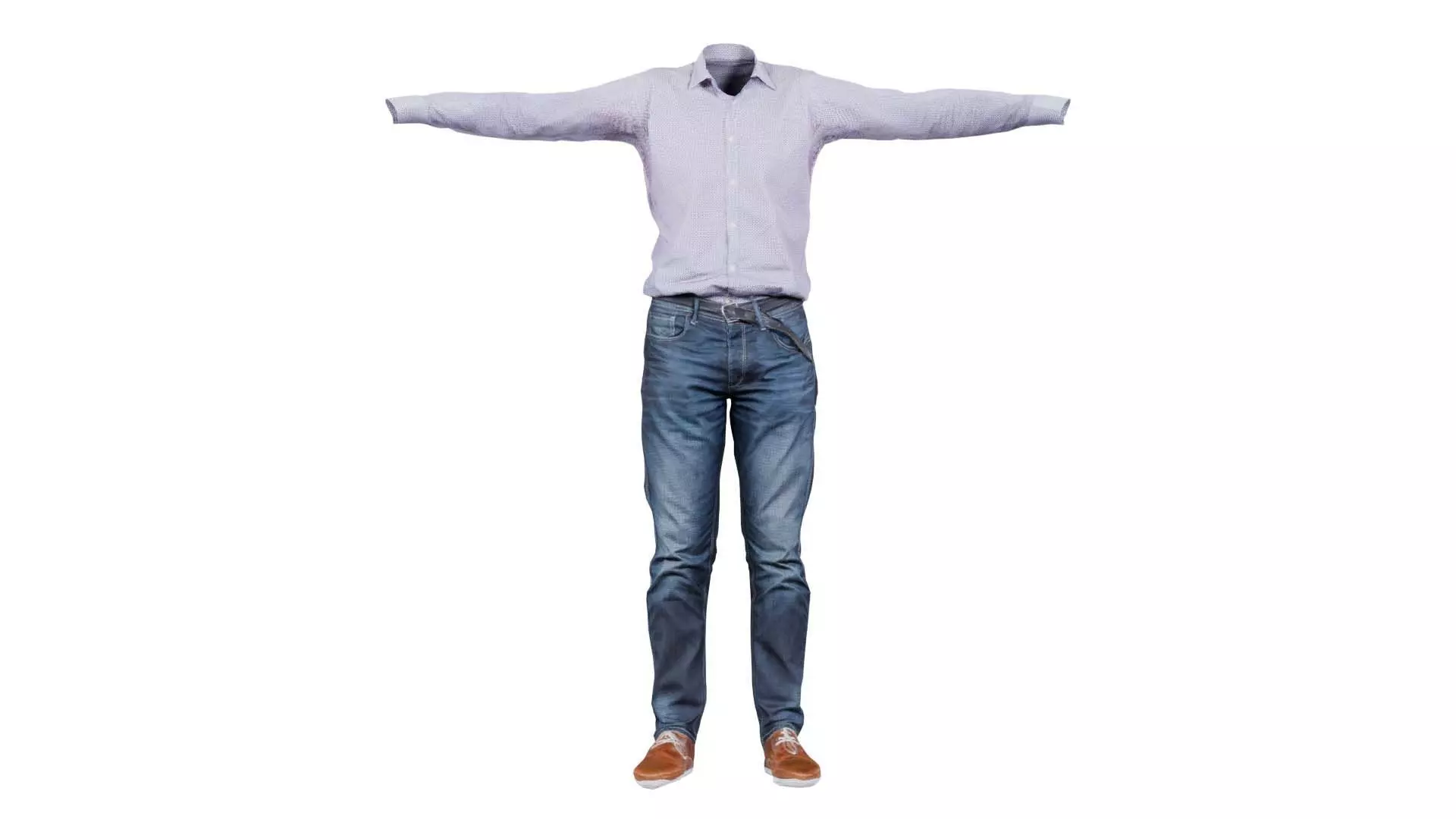 Business Costume 7 Low-poly 3D model_0