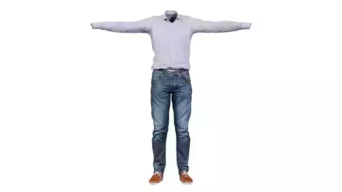 Business Costume 7 Low-poly 3D model
