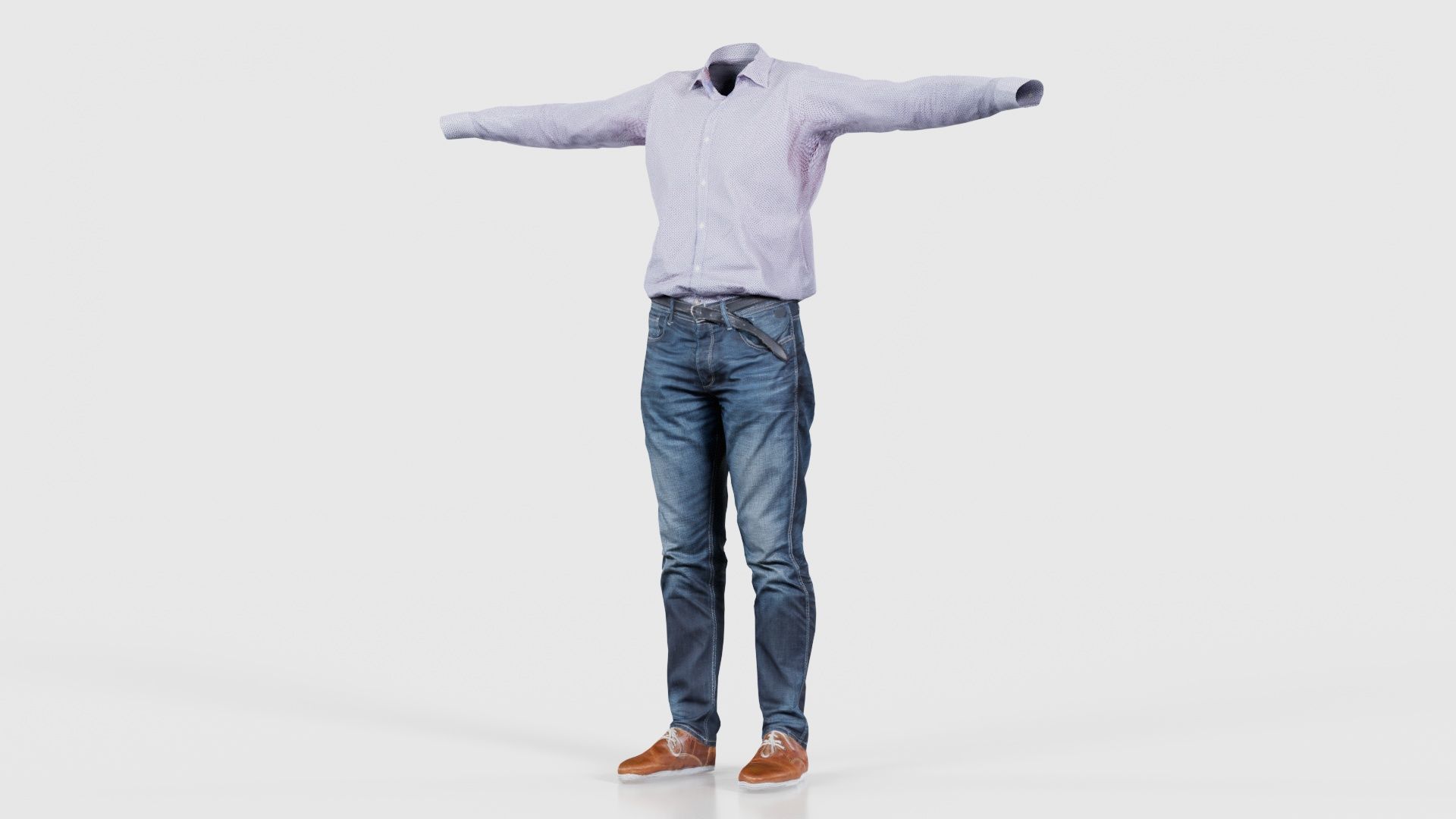 Business Costume 7 Low-poly 3D model_26