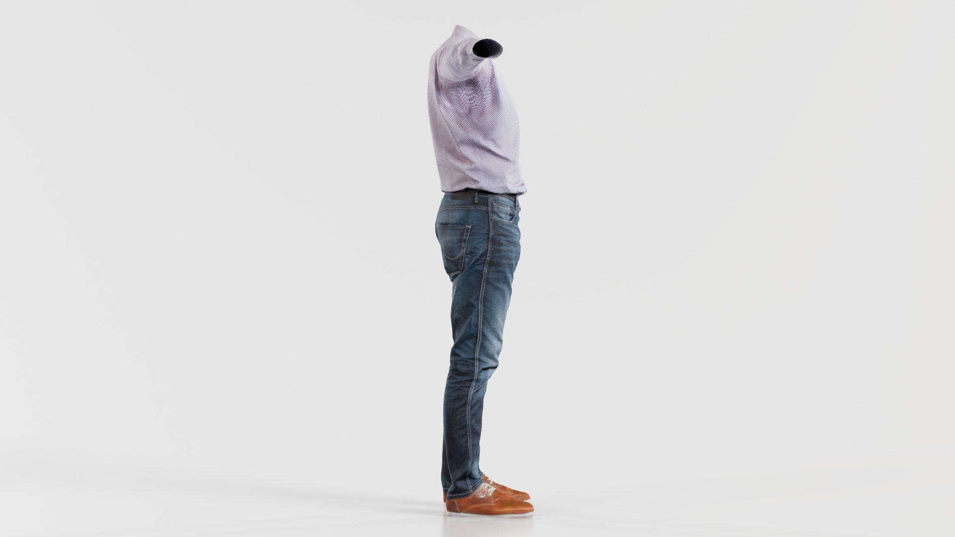 Business Costume 7 Low-poly 3D model_5