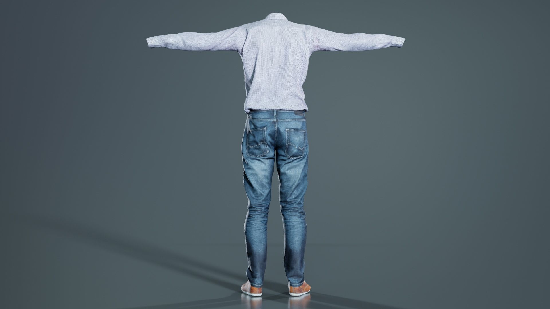 Business Costume 7 Low-poly 3D model_3