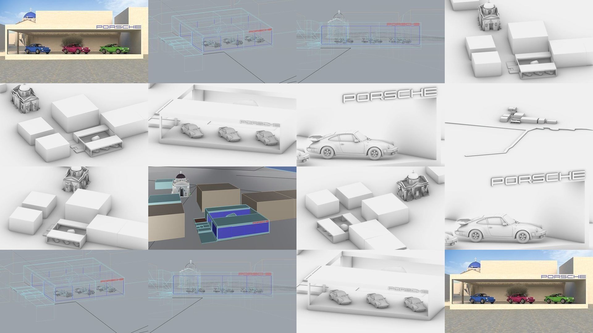 Houses and Buildings Pack 3D Model Collection_10