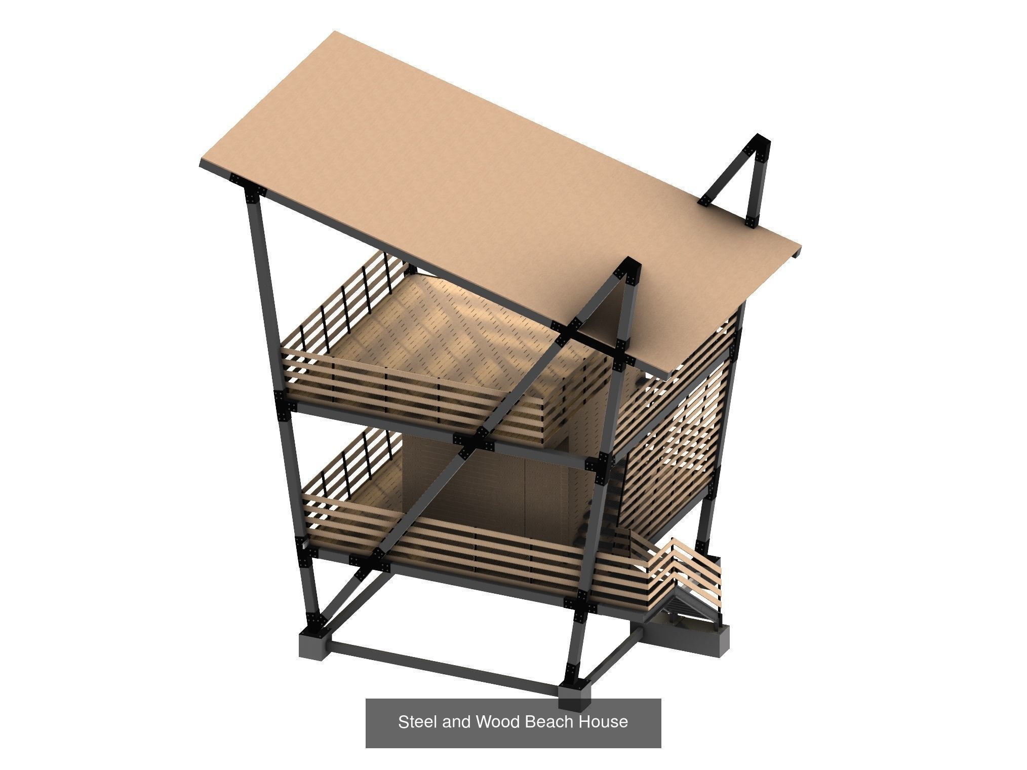 Houses and Buildings Pack 3D Model Collection_16