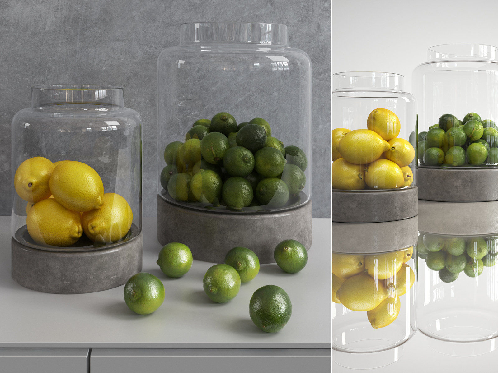Limes and Lemons 3D model_1