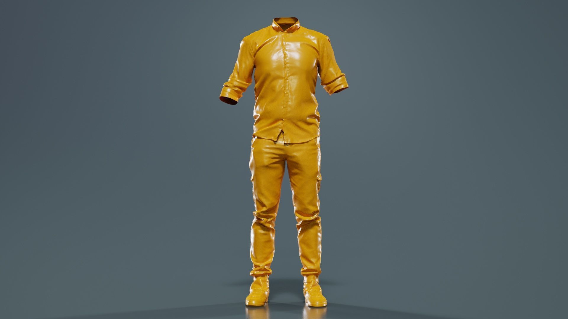 Casual Outfit 1 Low-poly 3D model_12