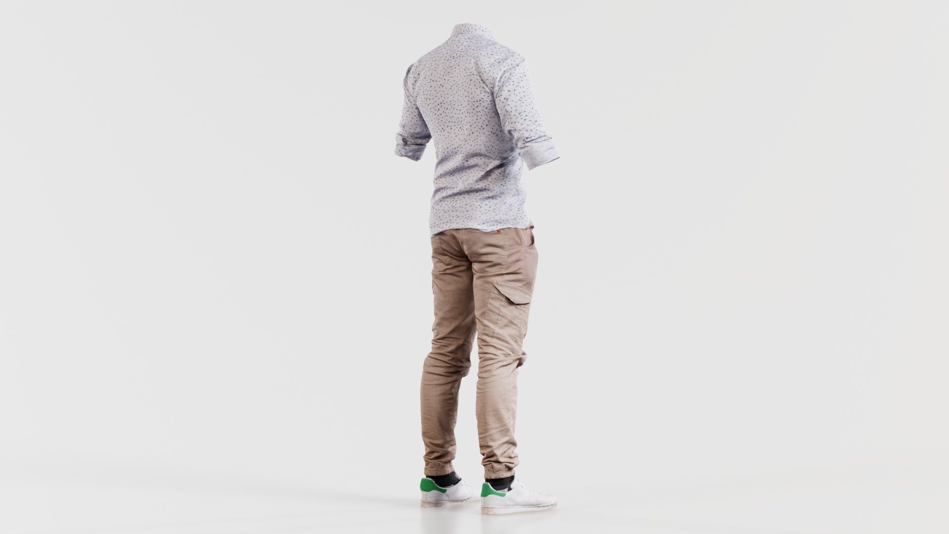 Casual Outfit 1 Low-poly 3D model_2