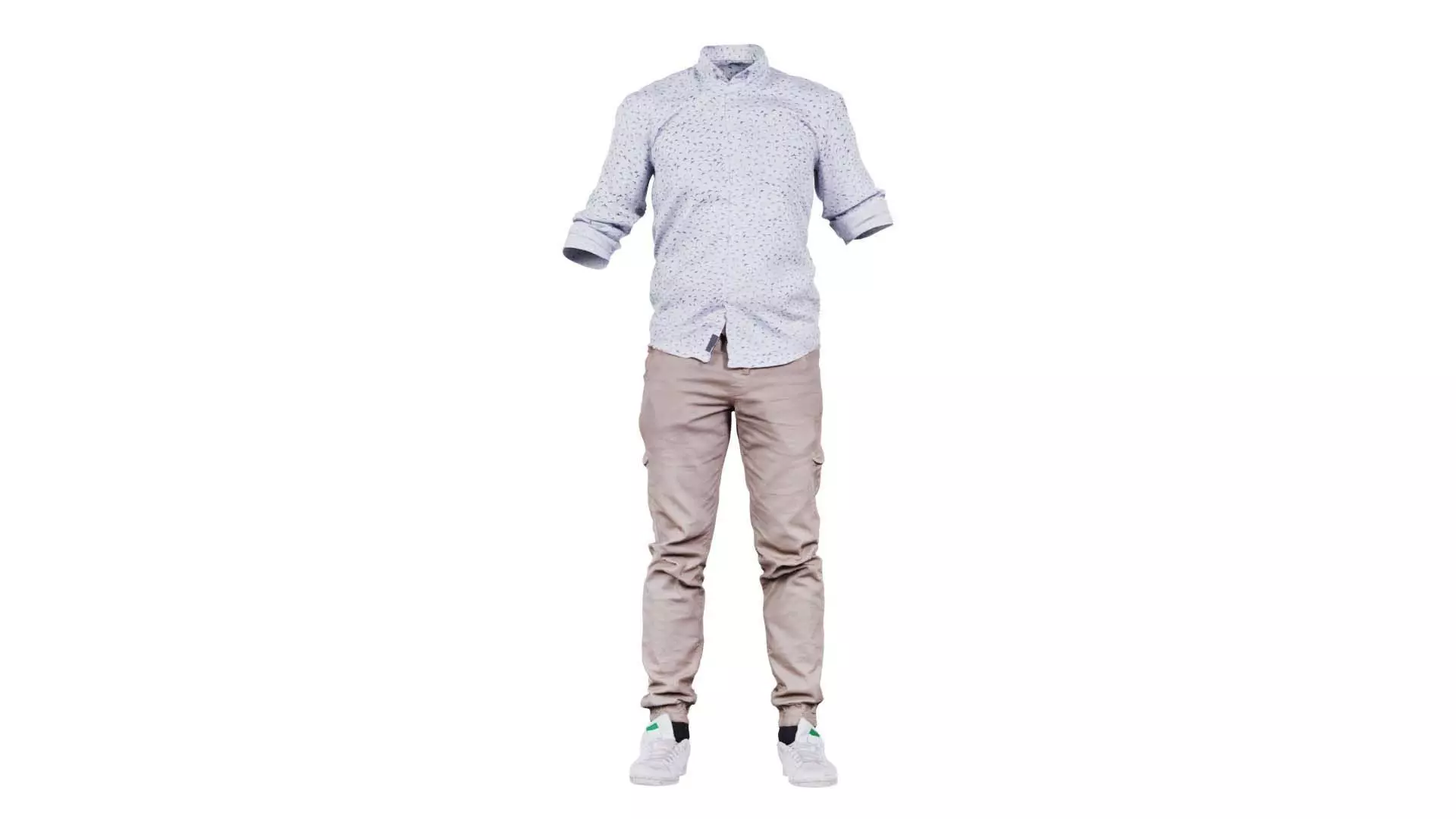 Casual Outfit 1 Low-poly 3D model_0