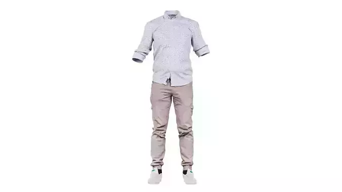 Casual Outfit 1 Low-poly 3D model