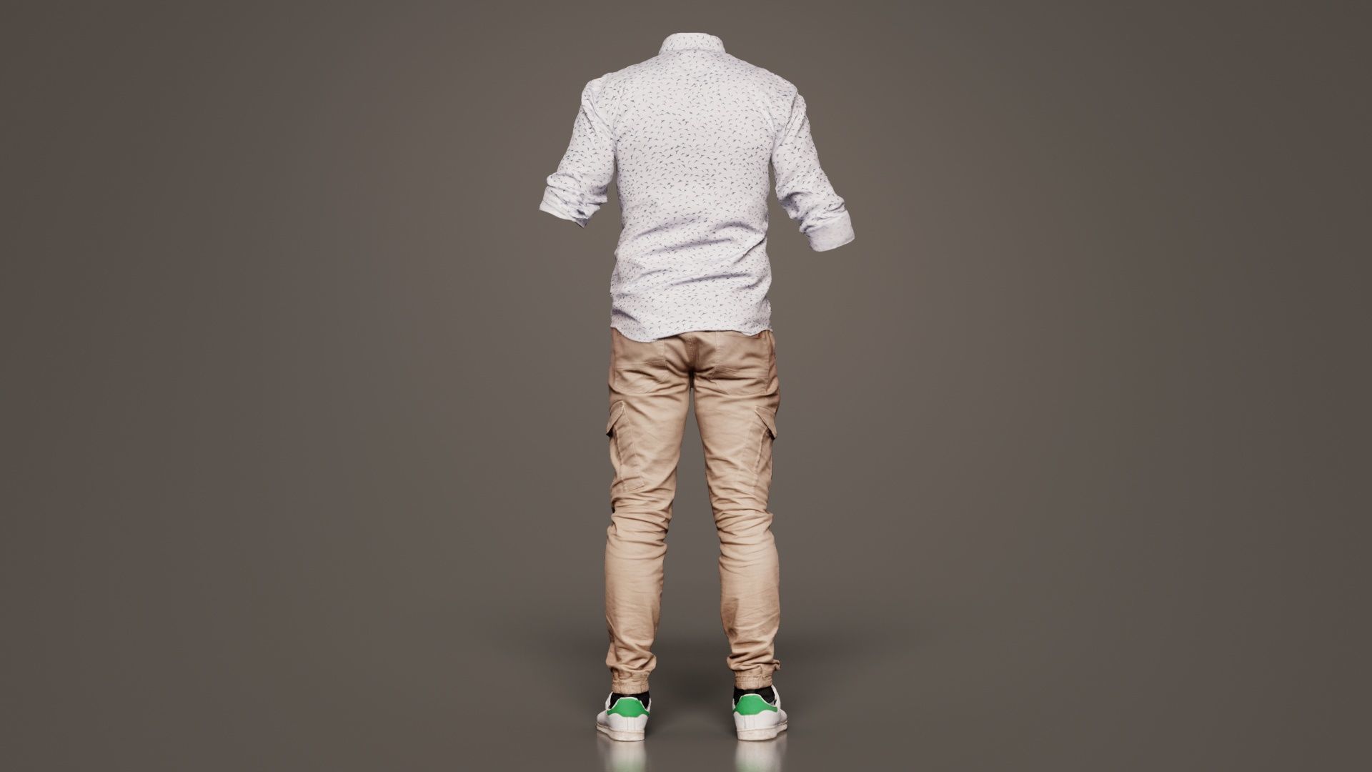 Casual Outfit 1 Low-poly 3D model_6