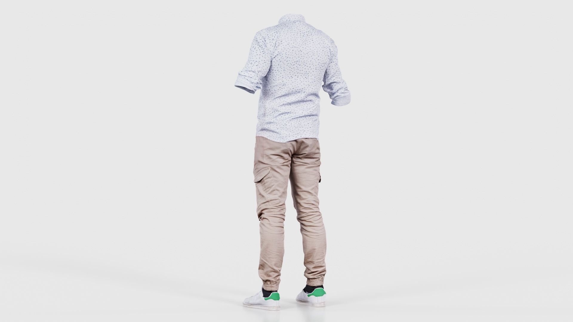 Casual Outfit 1 Low-poly 3D model_22