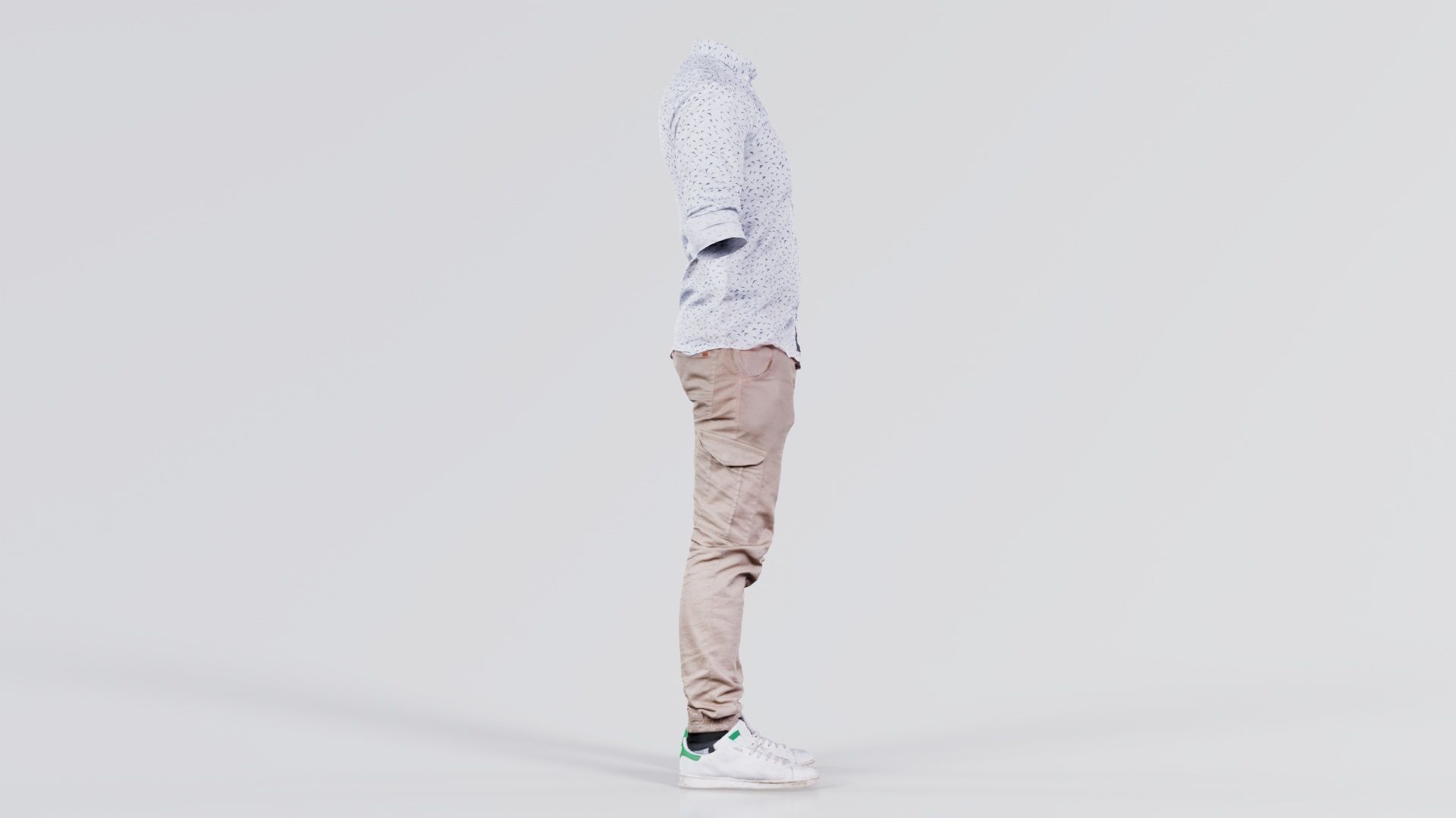 Casual Outfit 1 Low-poly 3D model_8