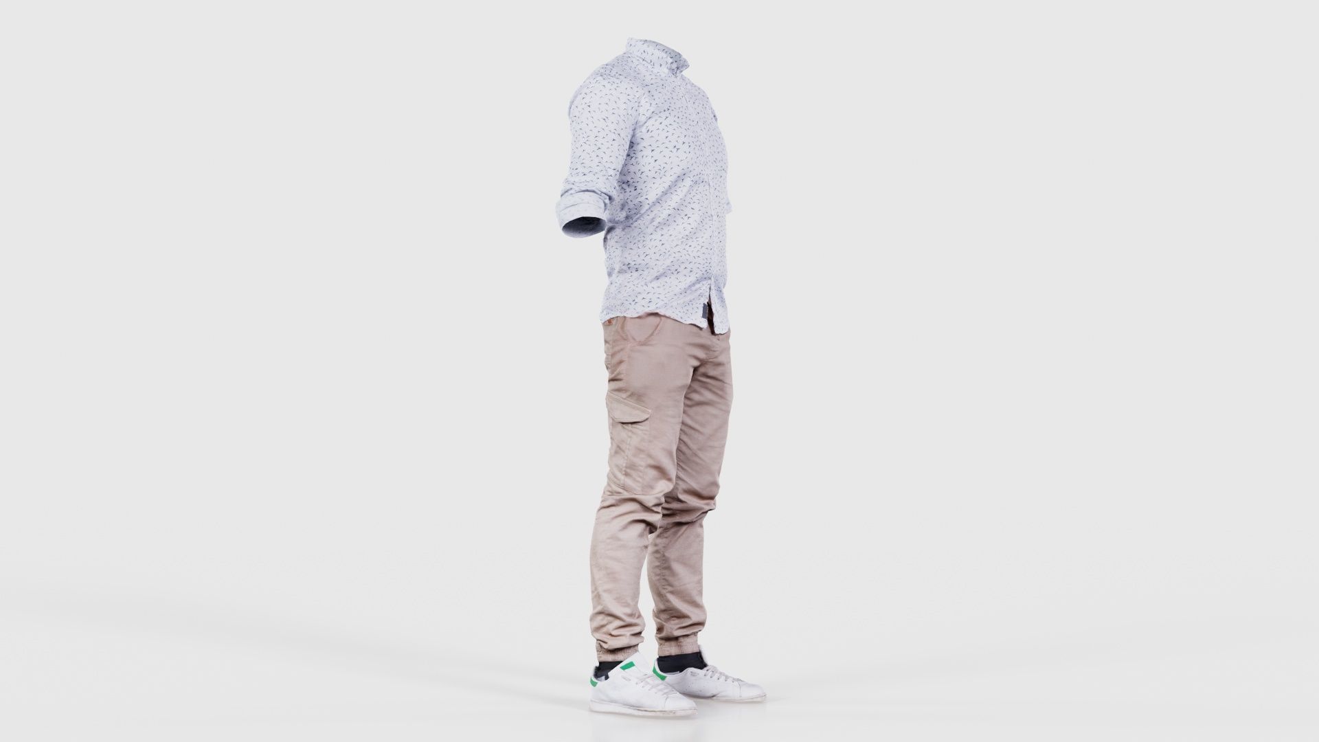 Casual Outfit 1 Low-poly 3D model_17