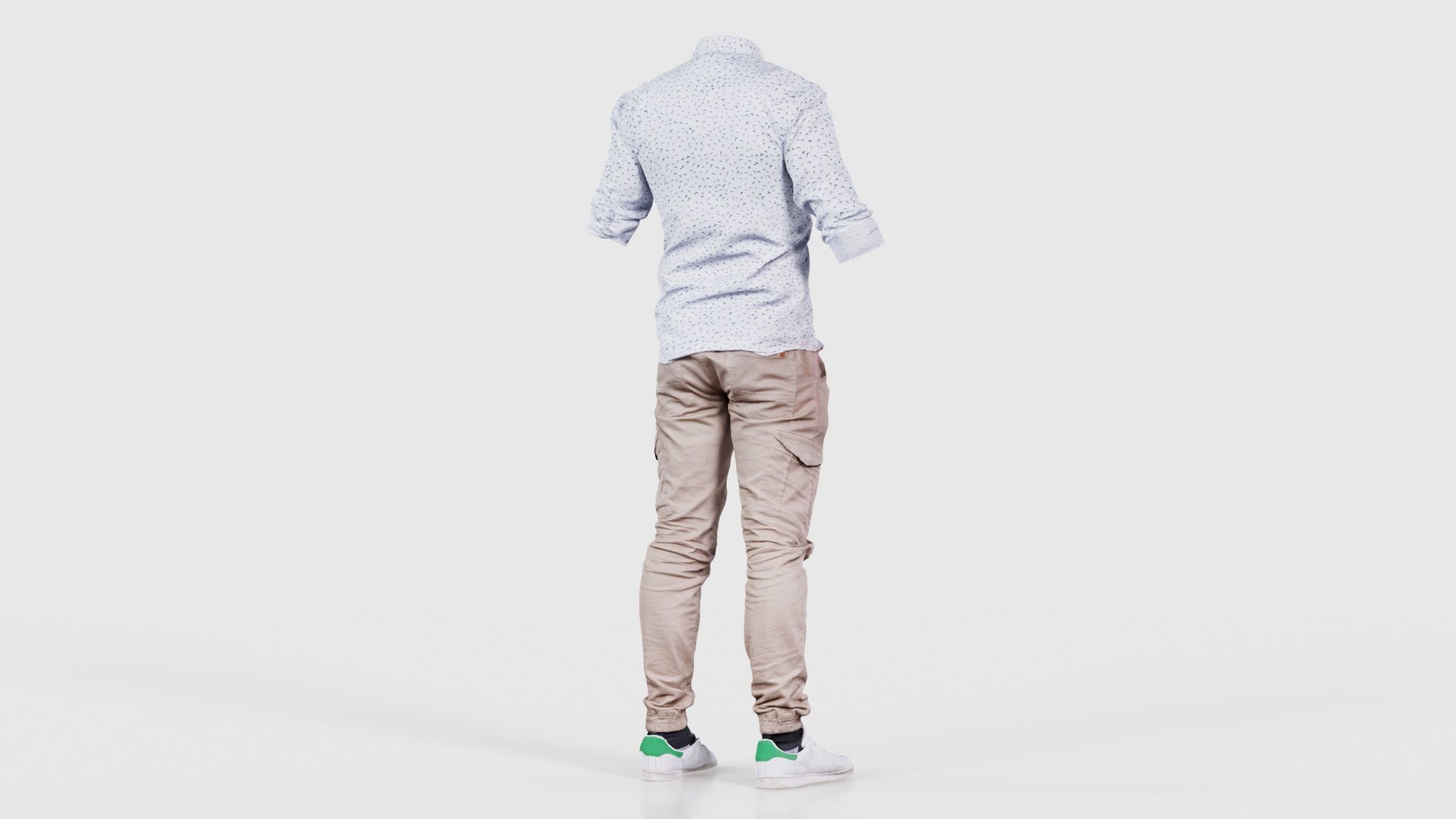 Casual Outfit 1 Low-poly 3D model_20