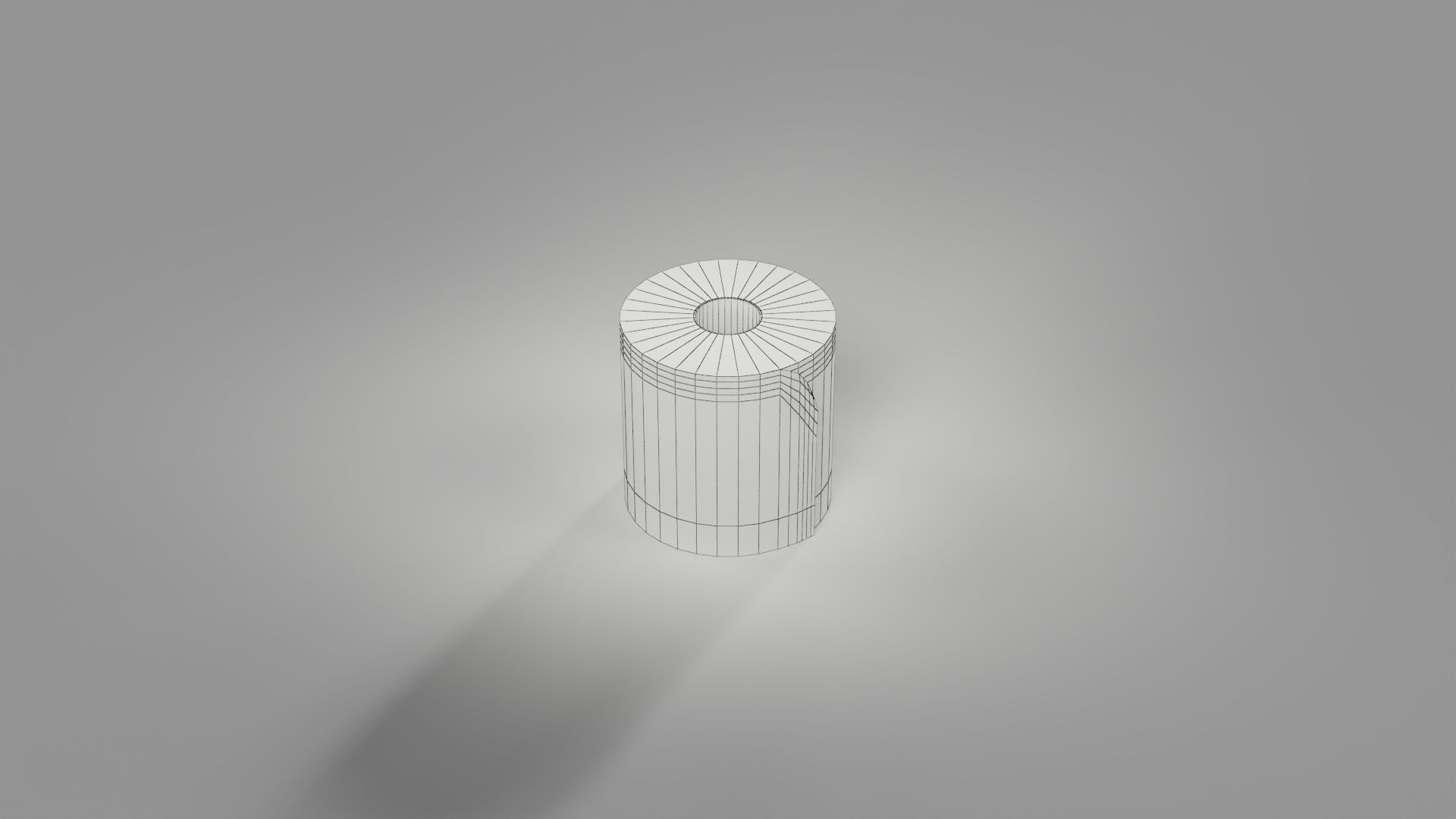 Toilet Roll Low-poly 3D model_8