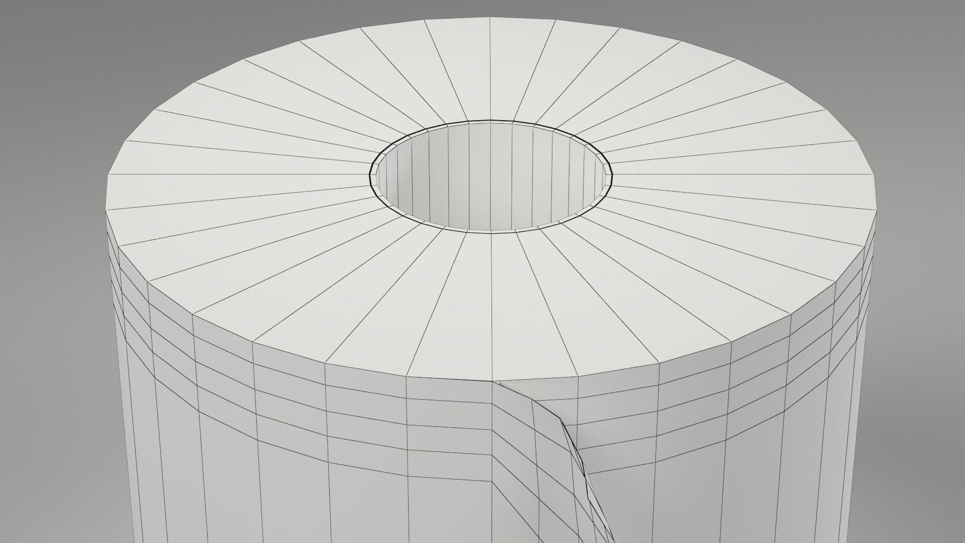 Toilet Roll Low-poly 3D model_5