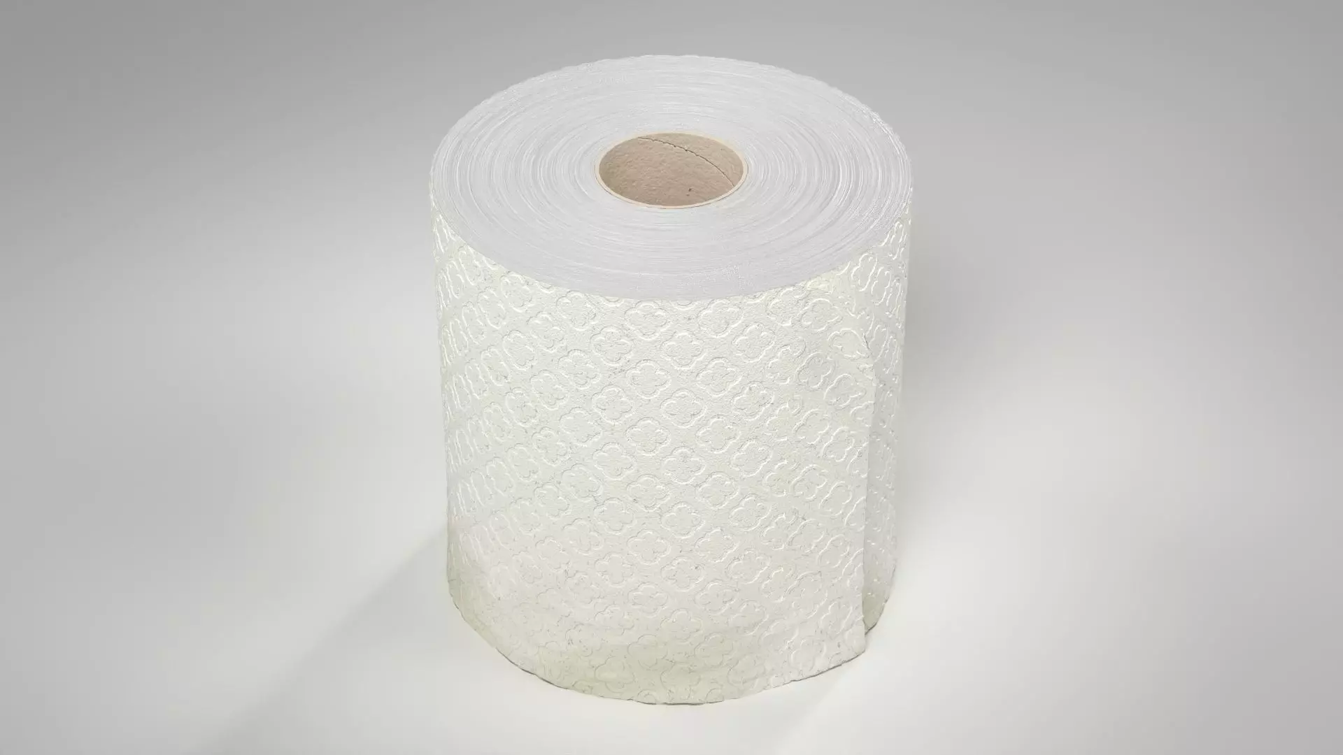 Toilet Roll Low-poly 3D model_0