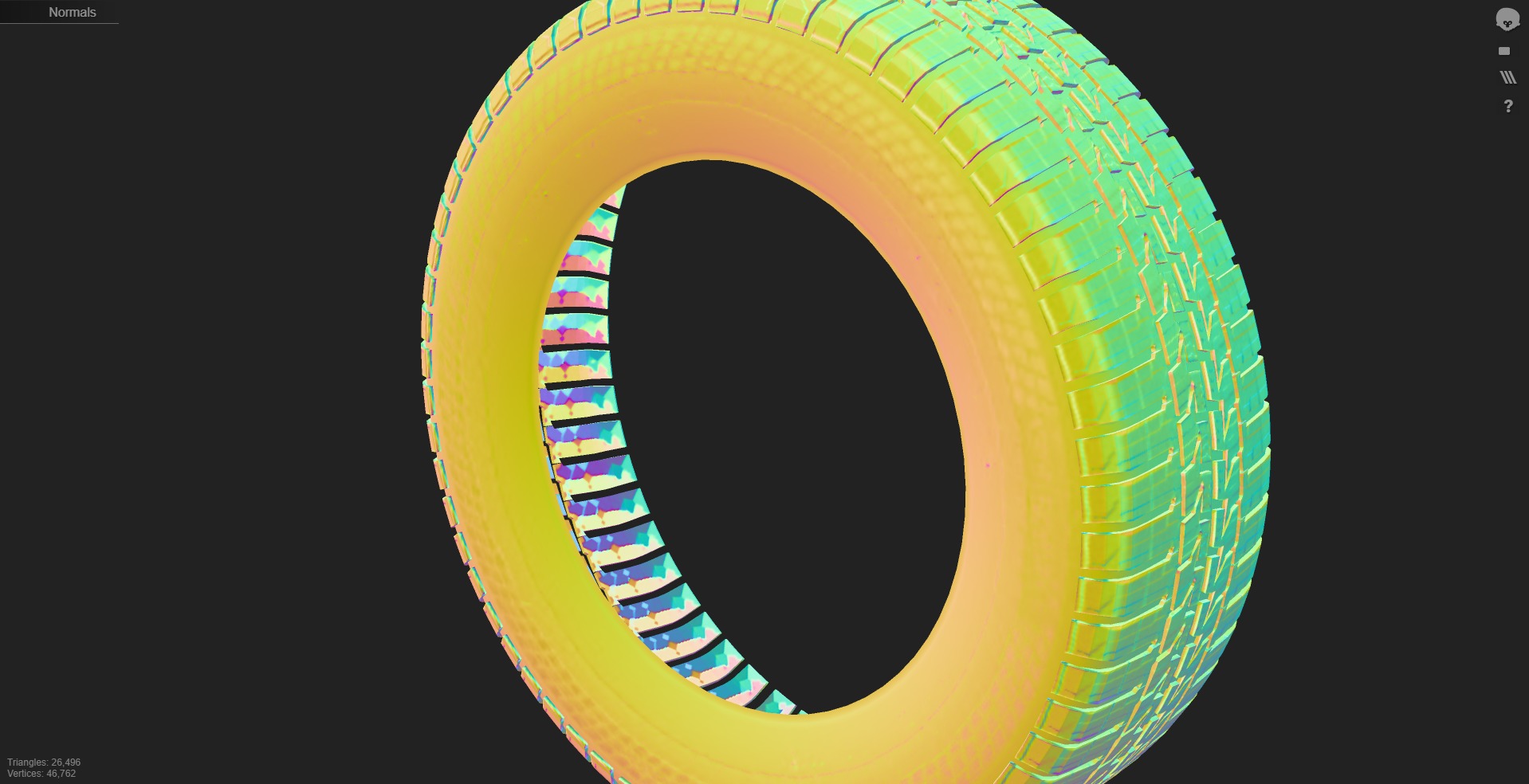 Continental VanContact 4Season  Tire for Vehicles  Low-poly 3D model_10