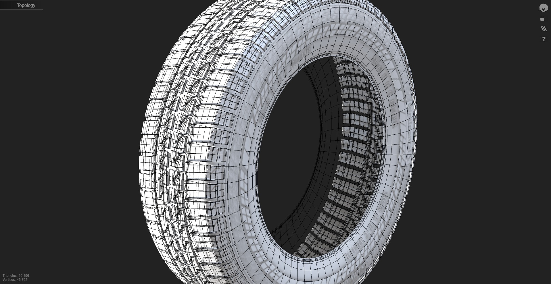 Continental VanContact 4Season  Tire for Vehicles  Low-poly 3D model_7