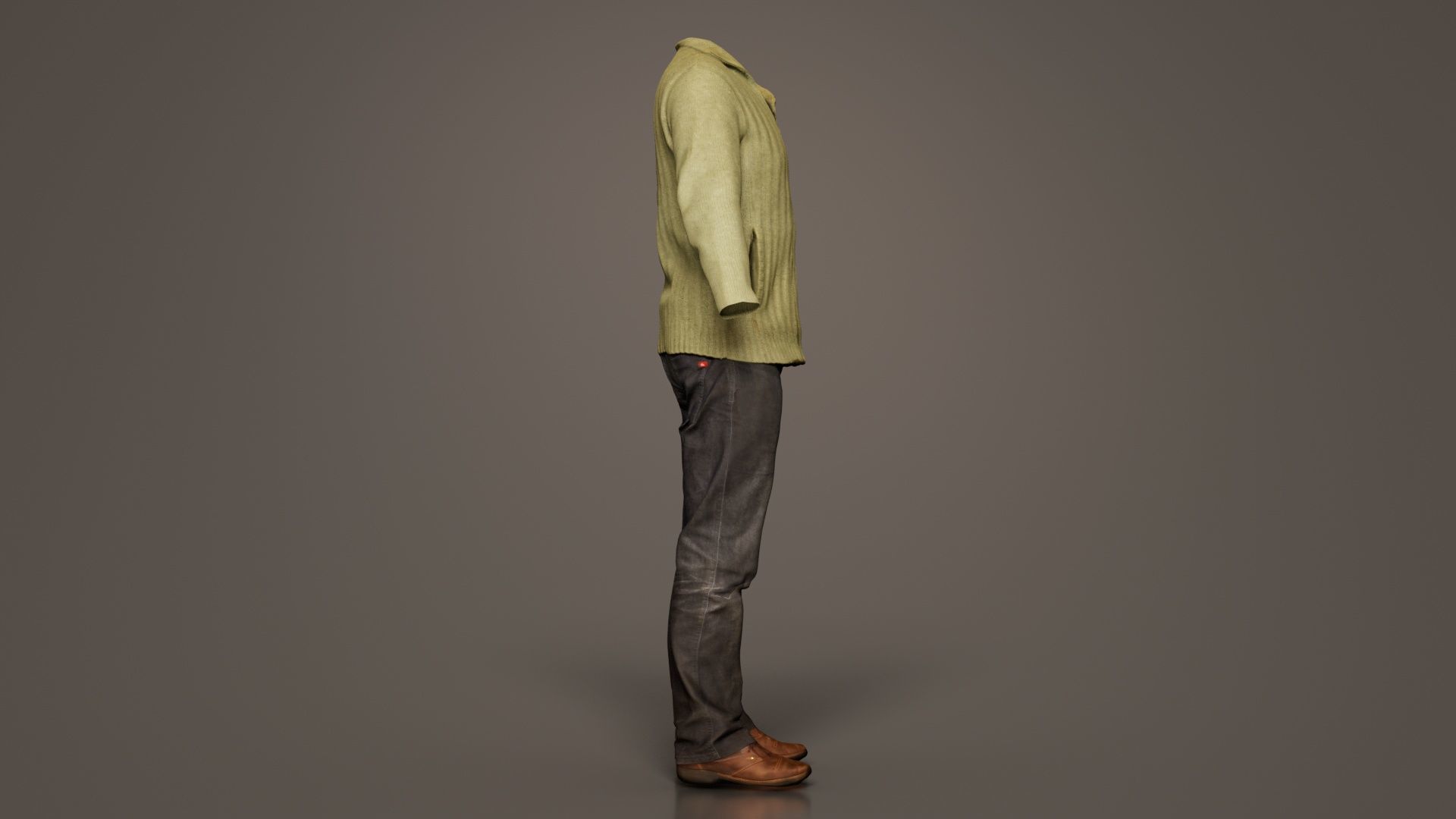 Casual Outfit 10 Low-poly 3D model_4