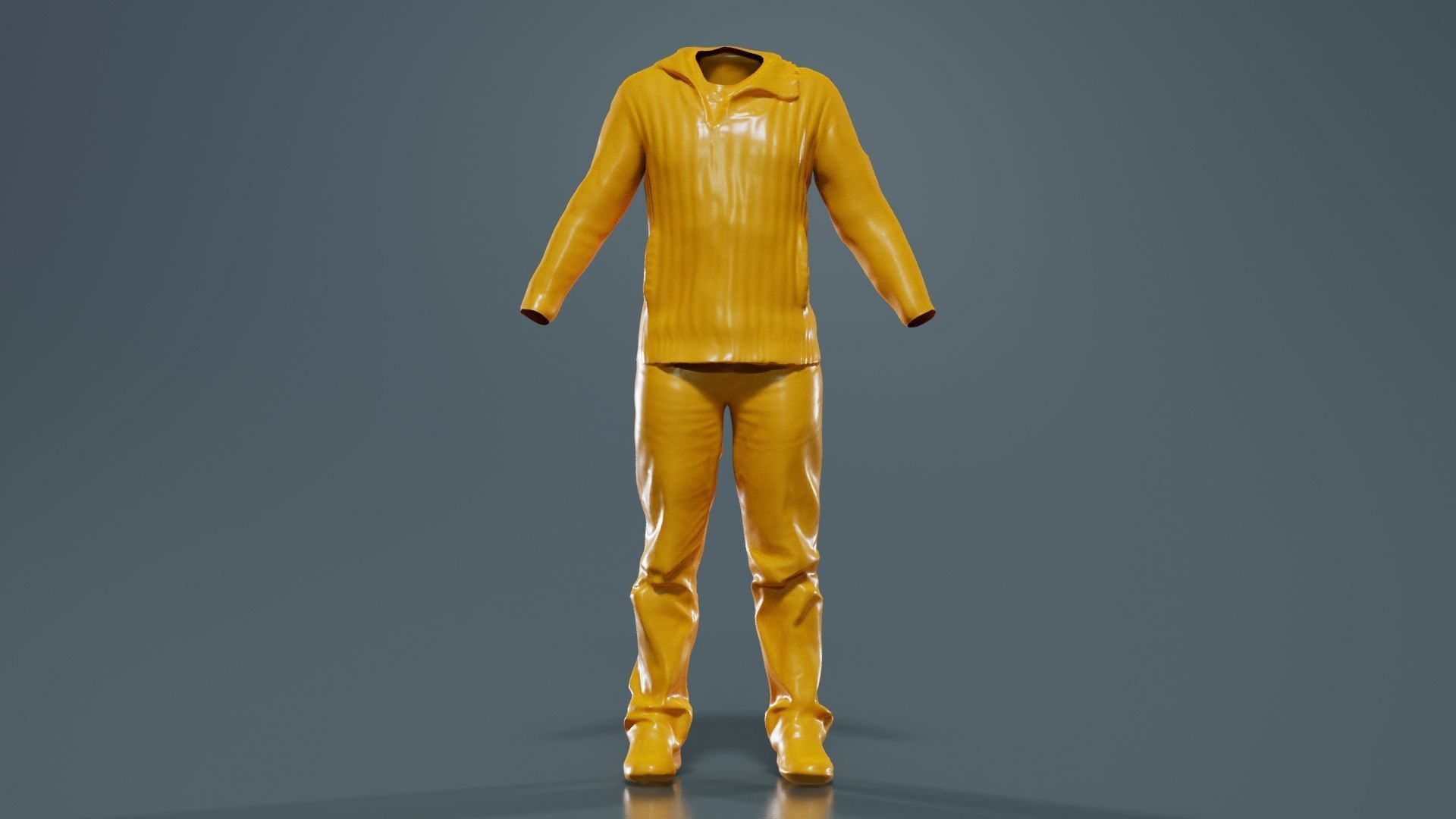 Casual Outfit 10 Low-poly 3D model_12