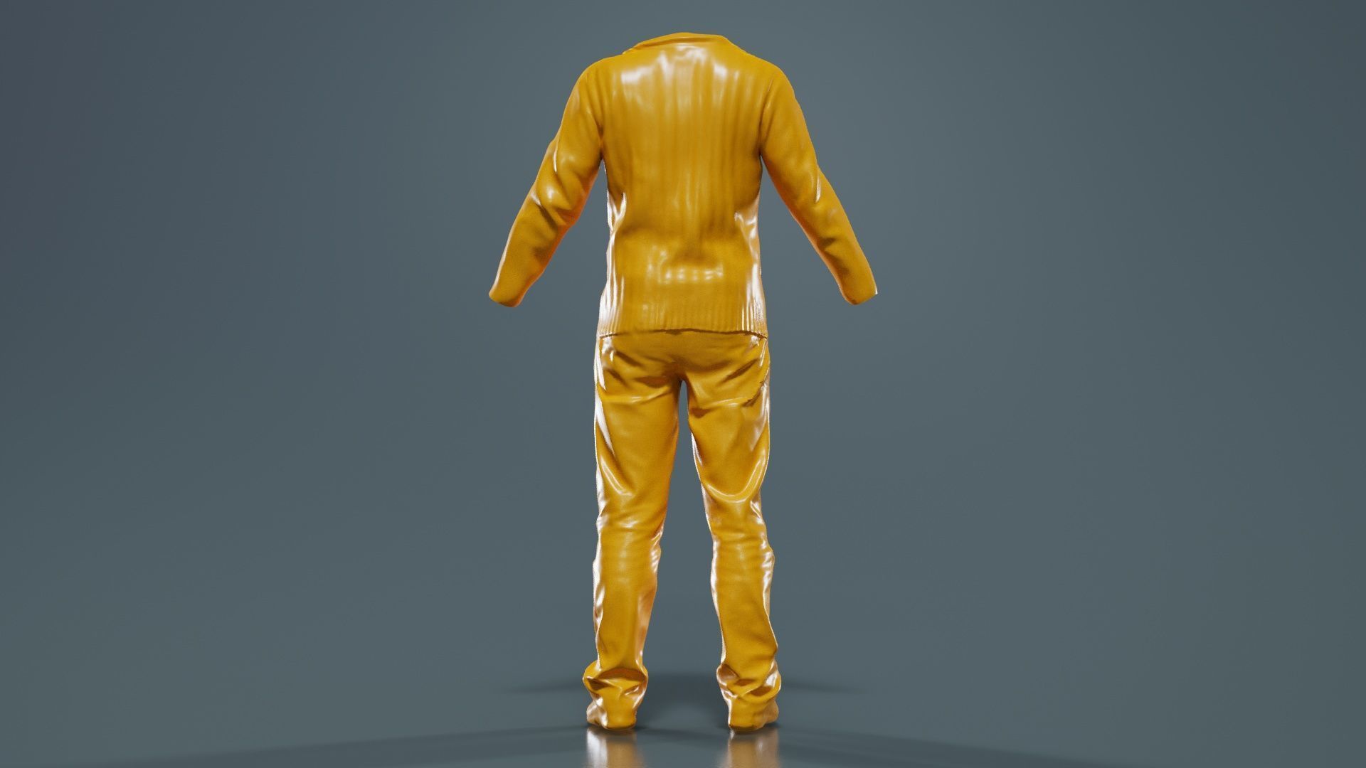 Casual Outfit 10 Low-poly 3D model_13