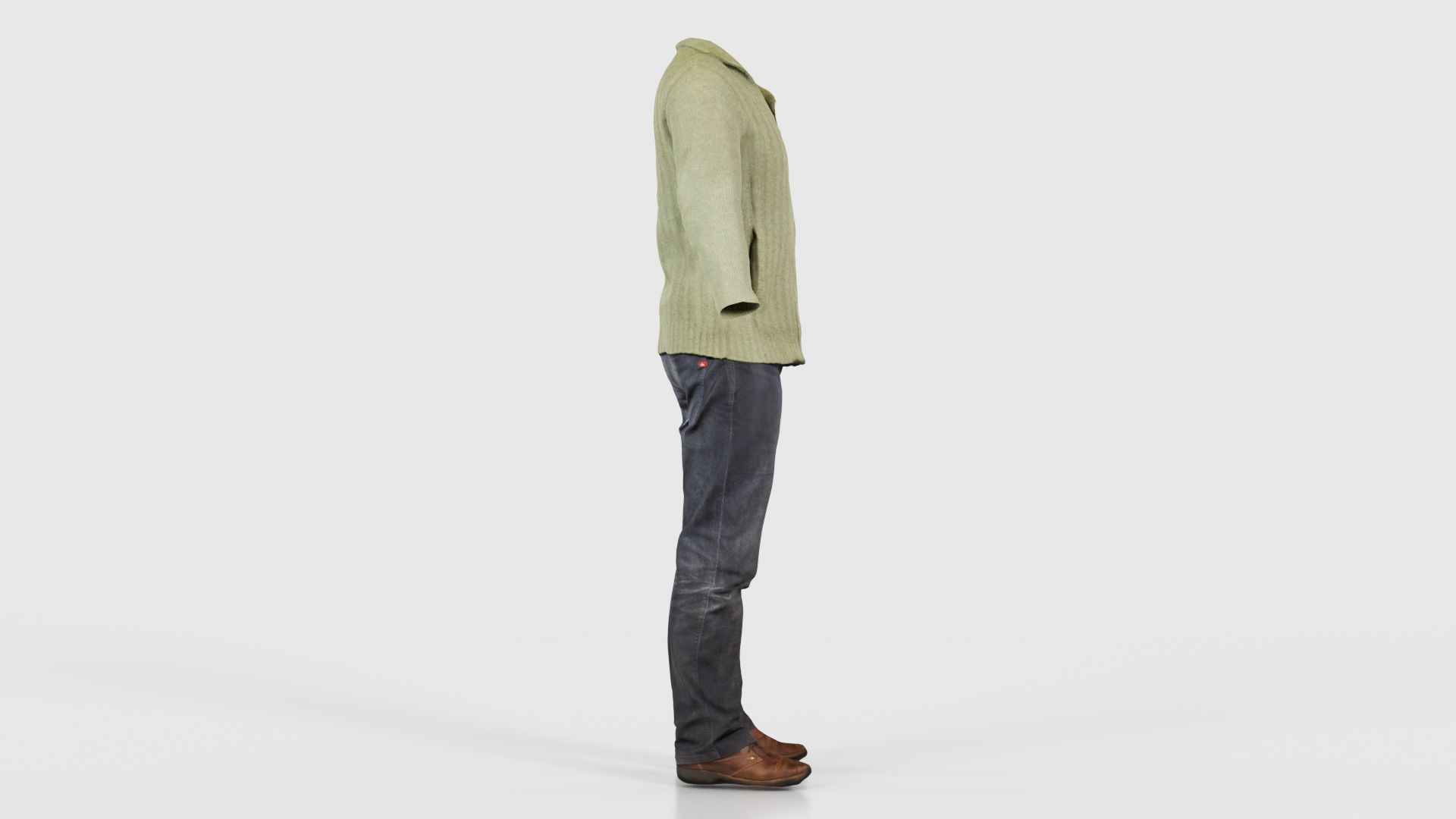 Casual Outfit 10 Low-poly 3D model_18