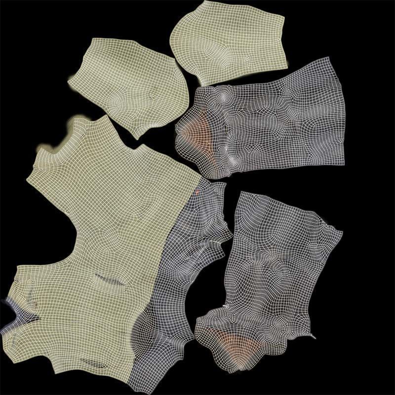 Casual Outfit 10 Low-poly 3D model_14