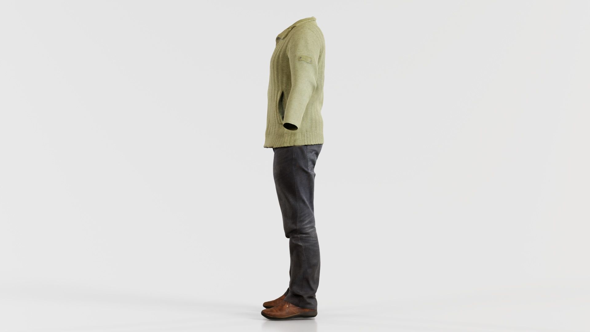 Casual Outfit 10 Low-poly 3D model_7