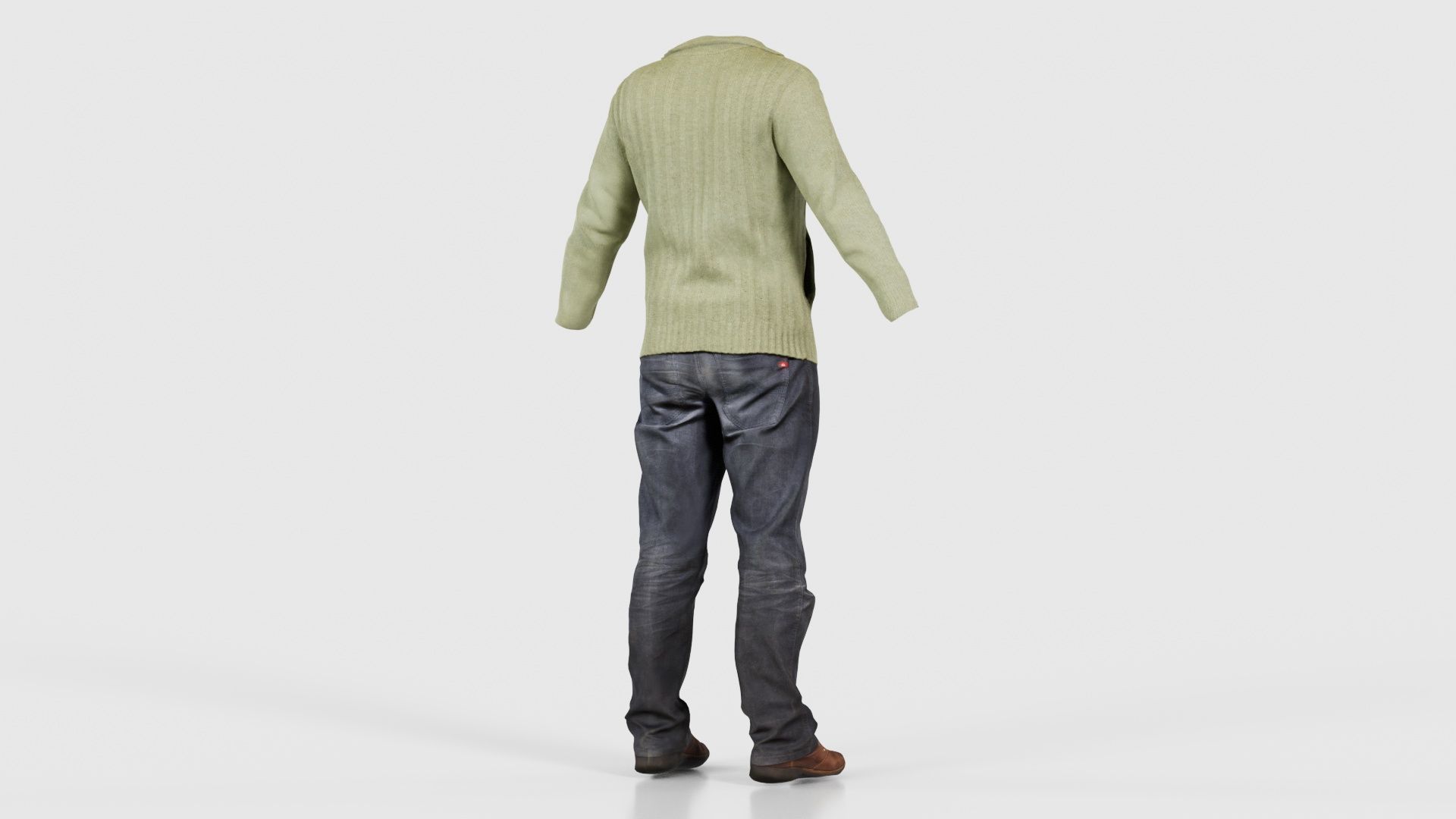 Casual Outfit 10 Low-poly 3D model_20