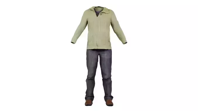 Casual Outfit 10 Low-poly 3D model