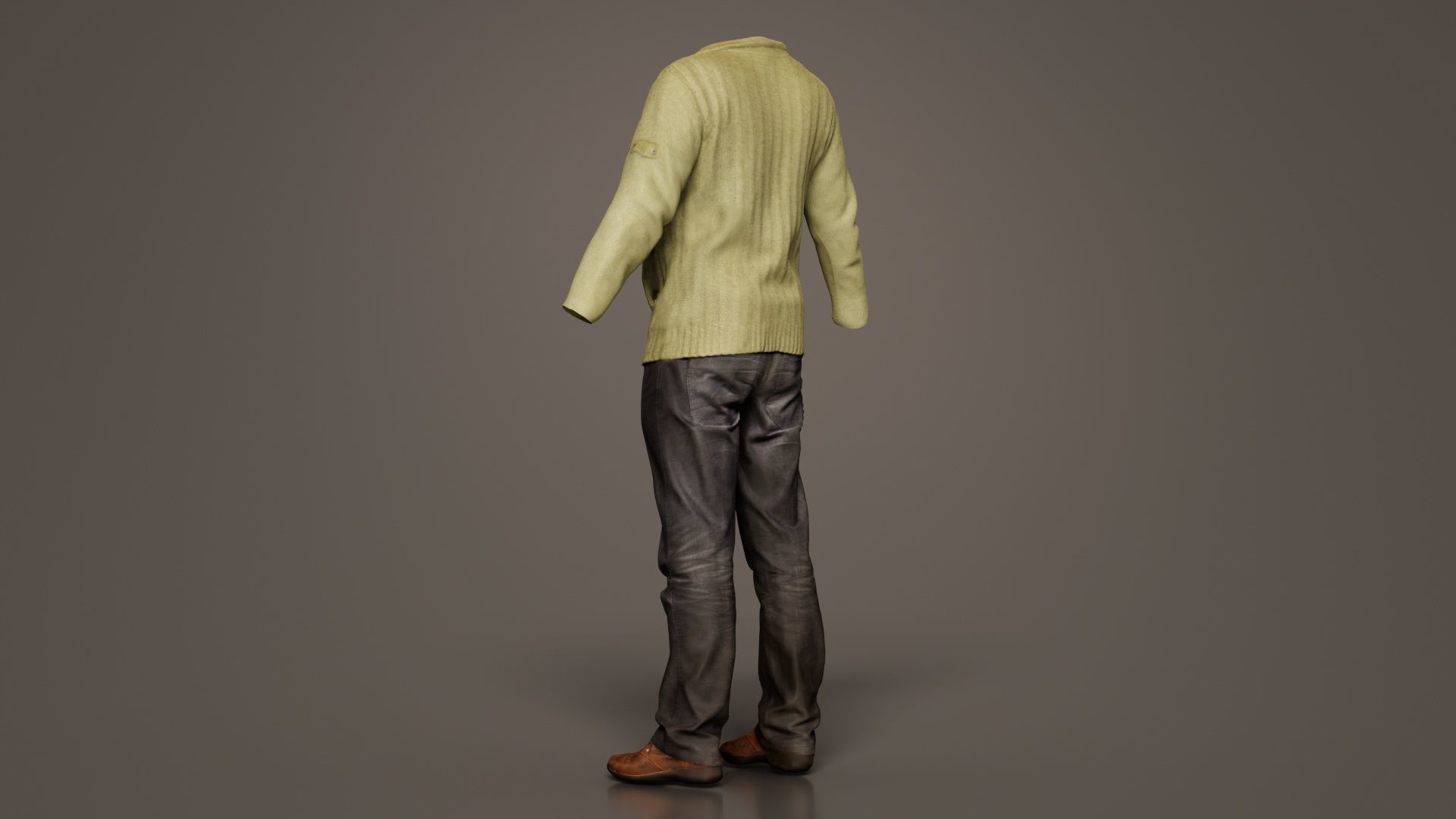 Casual Outfit 10 Low-poly 3D model_1