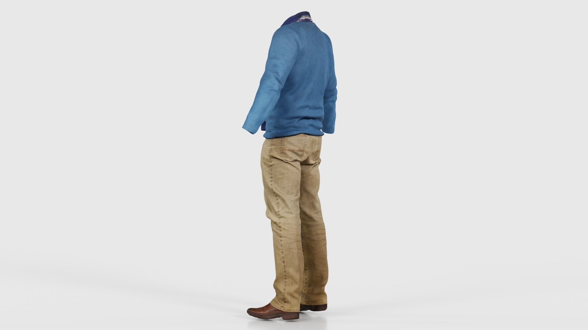 Casual Outfit 11 Low-poly 3D model_23