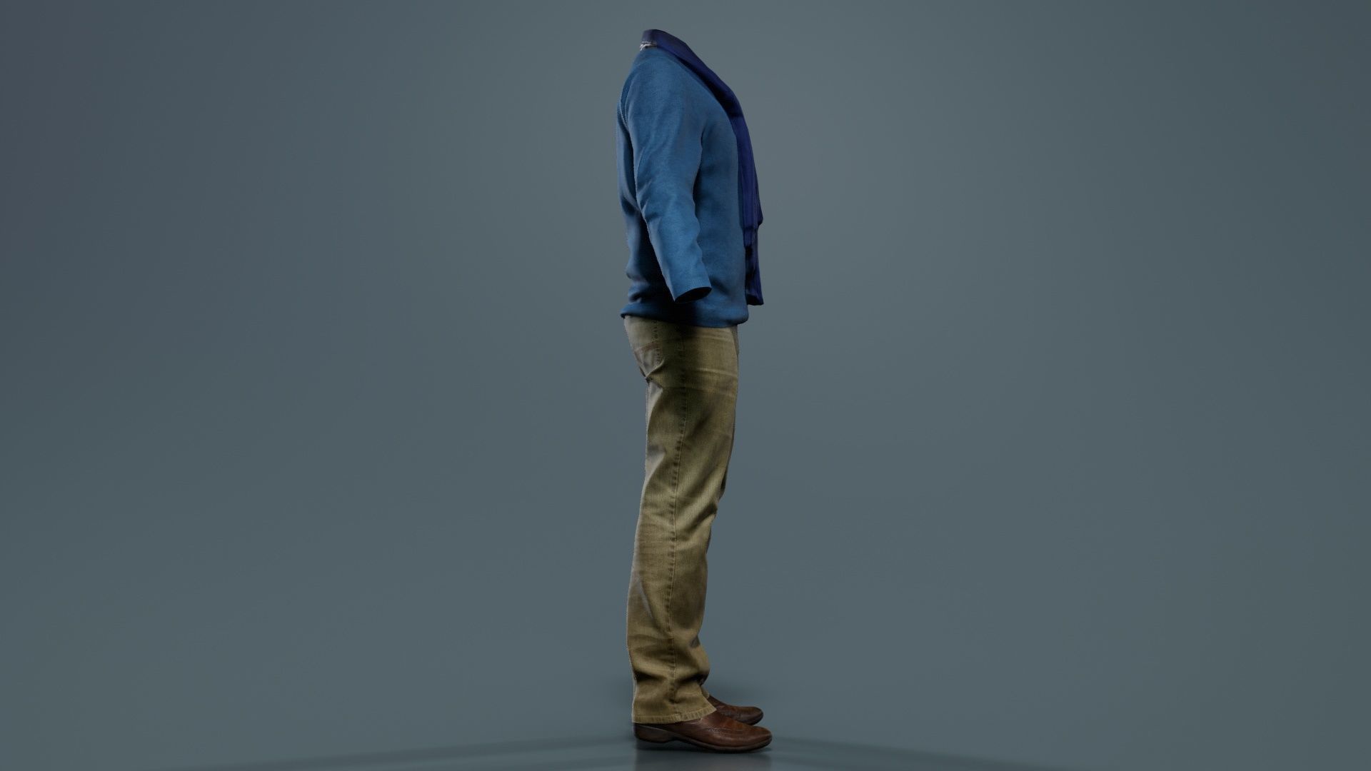 Casual Outfit 11 Low-poly 3D model_1