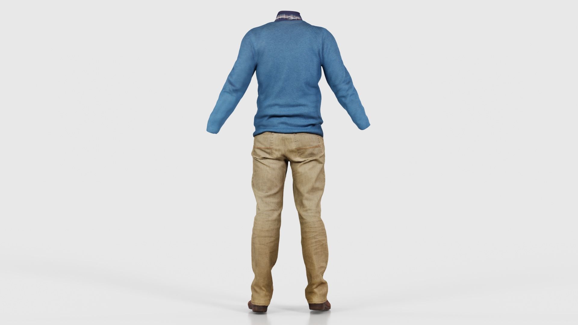 Casual Outfit 11 Low-poly 3D model_21