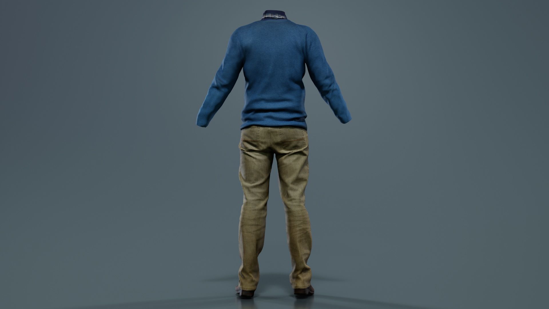 Casual Outfit 11 Low-poly 3D model_2