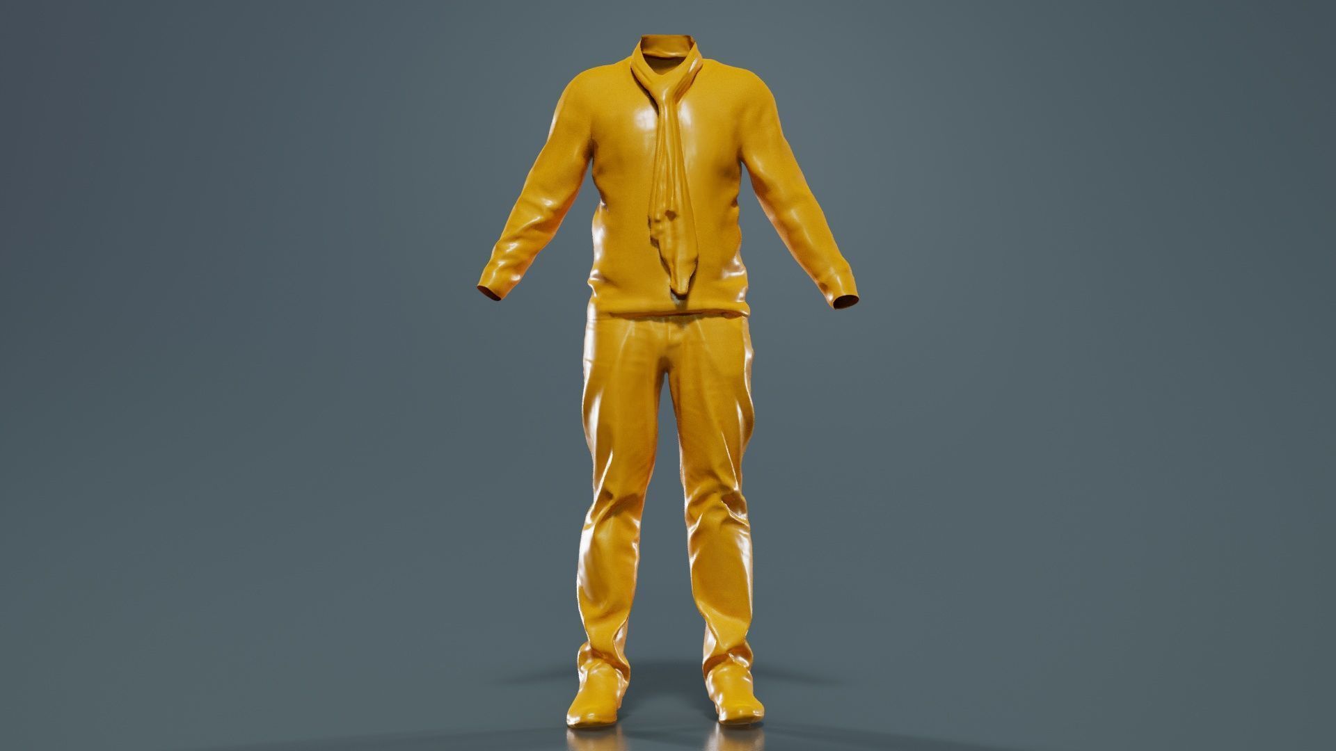 Casual Outfit 11 Low-poly 3D model_12