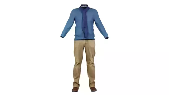 Casual Outfit 11 Low-poly 3D model