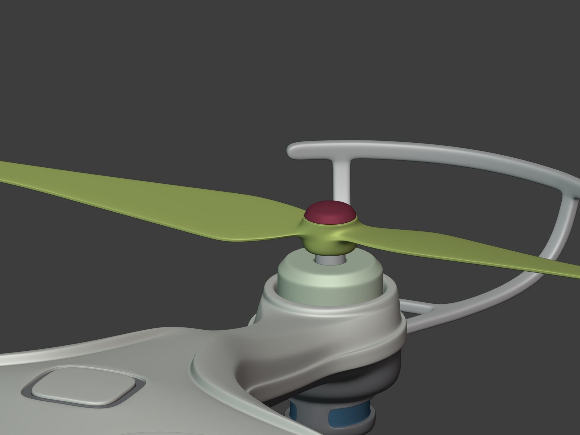 Generic Quadcopter Drone Low-poly 3D model_13
