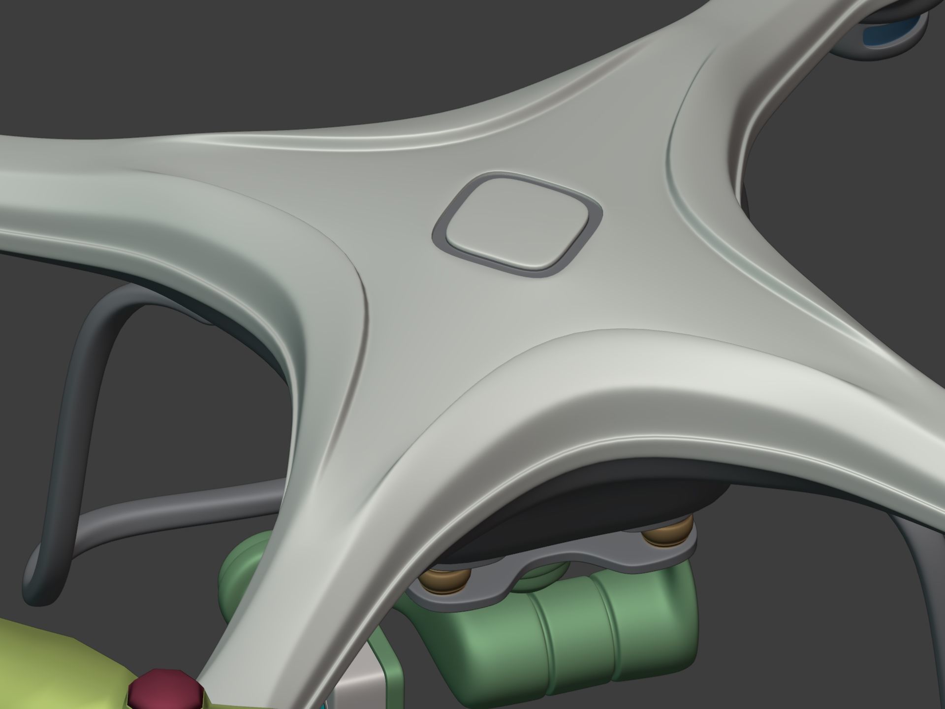 Generic Quadcopter Drone Low-poly 3D model_17