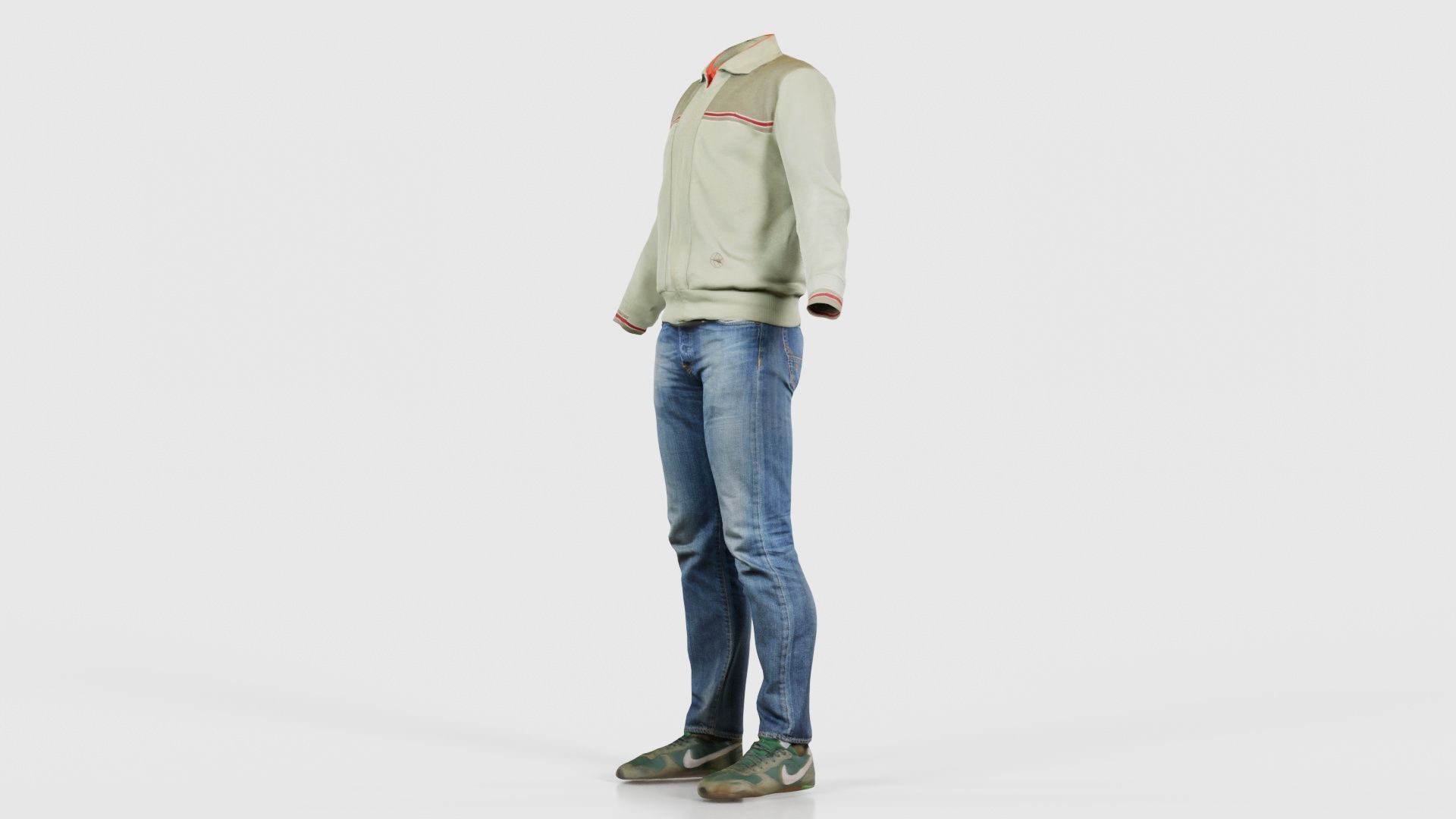 Casual Outfit 12 Low-poly 3D model_25