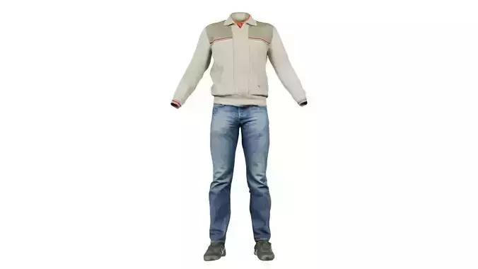 Casual Outfit 12 Low-poly 3D model