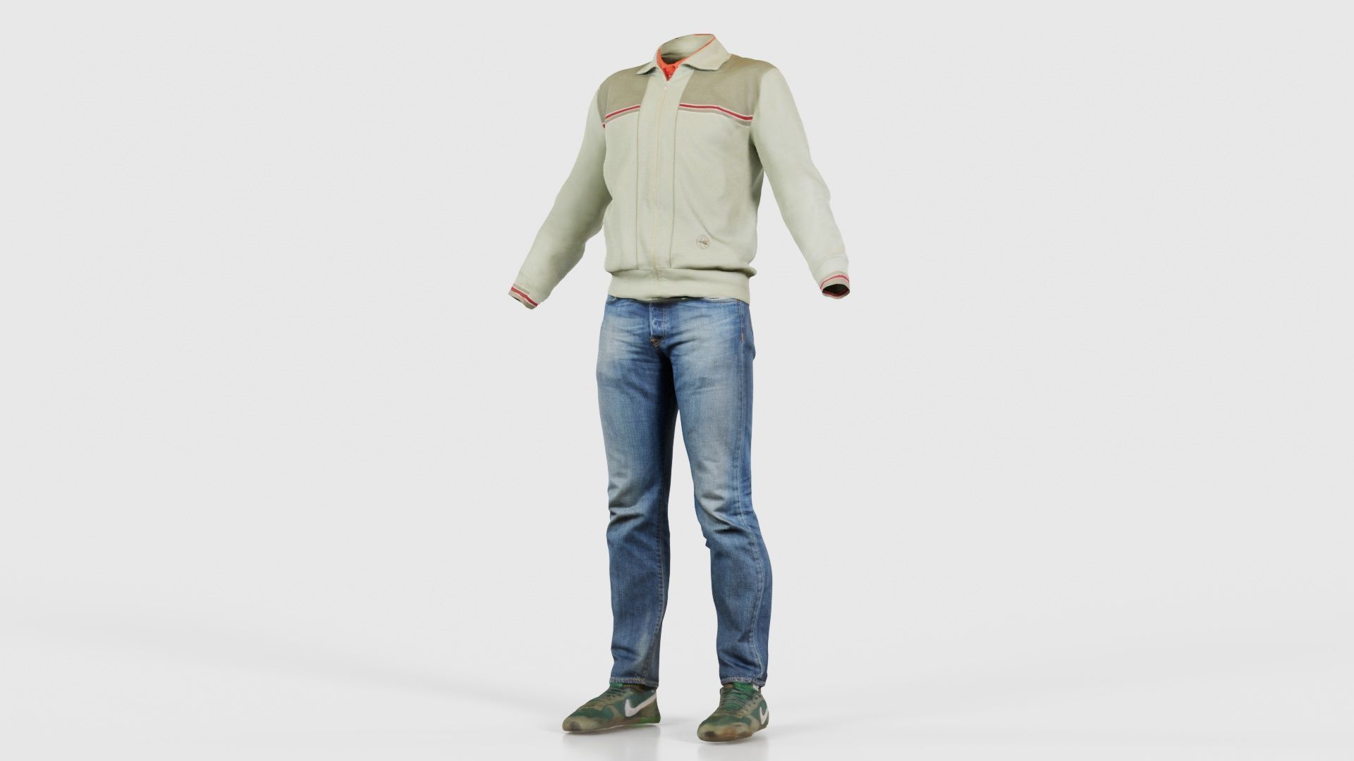 Casual Outfit 12 Low-poly 3D model_26